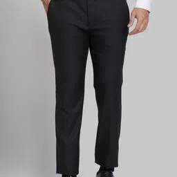 Park Avenue Men Checkered Super Slim Fit Mid-Rise Formal Trousers-picture-38