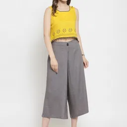 KALINI Printed Round Neck Top With Flared Trouser Co-Ords-picture-26