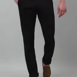 Cantabil Men Cotton Mid Rise Stretchable Trousers-picture-14