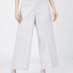 Tokyo Talkies Women Grey Flared High-Rise Parallel Trousers-picture-32