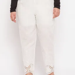CLORA CREATION PLUS Women Smart Easy Wash Cotton Trousers-image-83