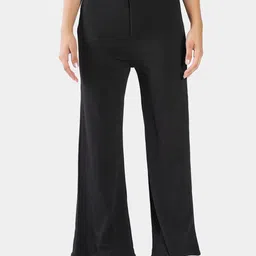 BAESD Women High-Rise Easy Wash Trousers-image-95