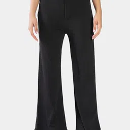 BAESD Women High-Rise Easy Wash Bootcut Trousers-image-13