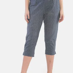 Weaves of Tradition Women Hand Block Printed Cotton High-Rise Cigarette Trousers-image-48
