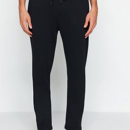 Trendyol Men Mid Rise Plain Regular Trousers-picture-2