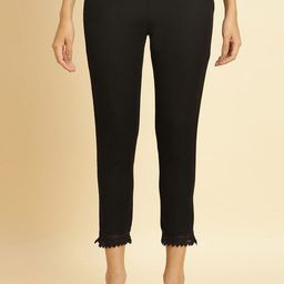 W Women Regular Fit Mid-Rise Cotton Regular Trousers-picture-6