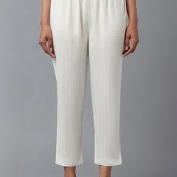 W Women White Trousers-image-47