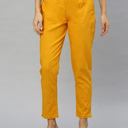 KALINI Women Mid -Rise Textured Trousers-picture-23