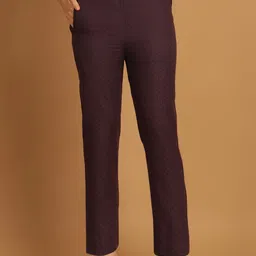 Enchanted Drapes Women Geometric Printed Pure Cotton Trouser-image-1