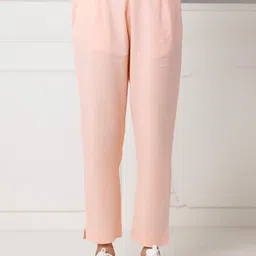 INDIANIC Women Smart Cotton High-Rise Trousers-picture-28