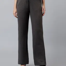 Xpose Women Comfort High-Rise Plain Winter wear Trousers-picture-34