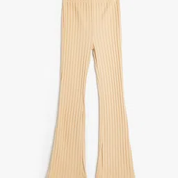 Koton Girls Striped High-Rise Bootcut Trousers-image-84