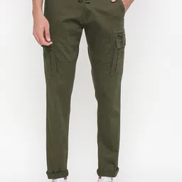 beevee Men Relaxed Straight Fit Easy Wash Cargo Trousers-picture-27