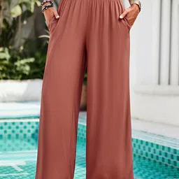 Mast & Harbour Women Mid-Rise Straight Fit Trousers-picture-13