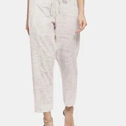 Aarsha Women Printed Relaxed Straight Leg Trousers-image-35