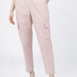 Tokyo Talkies Women Pink Cargos Trousers-picture-21