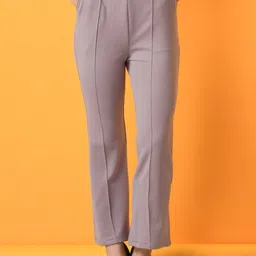 HERE&NOW Women Comfort Flared Wrinkle Free Parallel Trouser-picture-33