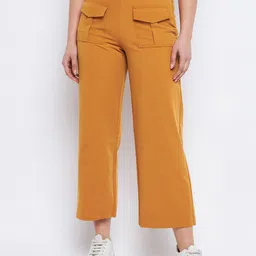 Madame Women Mid Rise Cropped Culottes Trousers-picture-26