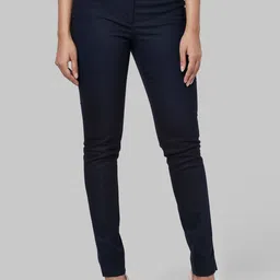 Park Avenue Women Blue Trousers-image-30
