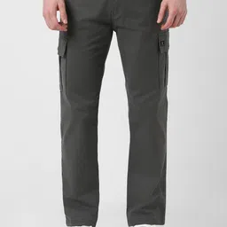 Peter England Casuals Men Mid-Rise Cargos Trousers-image-94