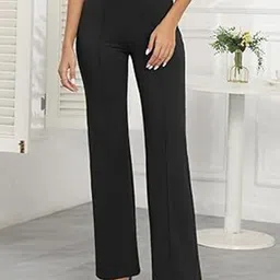 ELEVEN Women Loose Fit Mid-Rise Cigarette Trousers-picture-21