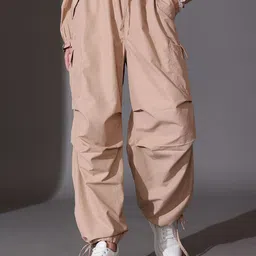 STREET 9 Women Cotton Loose Fit Trousers-image-66