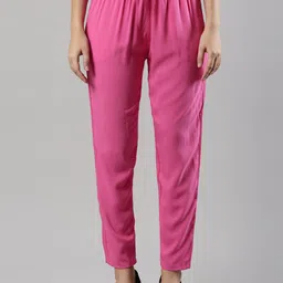 Femmora Women Relaxed Loose Fit Trousers-picture-32