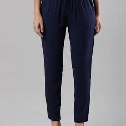 Femmora Women Relaxed Loose Fit Regular Trousers-picture-32