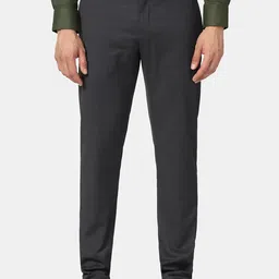 Blackberrys Men Skinny Fit Low-Rise Formal Trousers-image-15