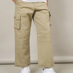 Styli Men Mid Rise Cotton Oversized Cargo-image-63