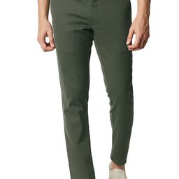 Basics Men Tapered Fit Chinos Mid-Rise Denim Casual Trousers-picture-14