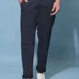 Crimsoune Club Men Mid-Rise Smart Chinos Trousers-image-31