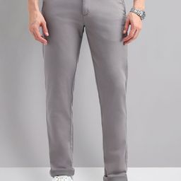 AD By Arvind Men Slim Fit Mid-Rise Chinos Trousers-picture-2