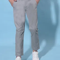 Crimsoune Club Boys Smart Mid-Rise Slim Fit Cotton Chinos Trousers-picture-11