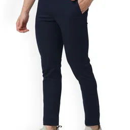 Basics Men Slim Fit Denim Cotton Trouser image 2