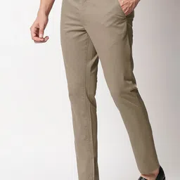 Basics Men Tapered Fit Chinos Trousers image 5