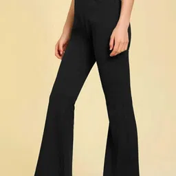 Next One Women Smart Flared High-Rise Easy Wash Bootcut Trousers image 2