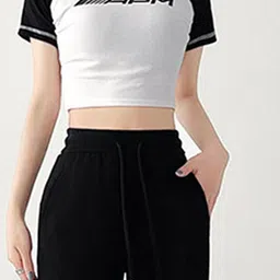 LULU & SKY Women Flared High-Rise Trousers image 5