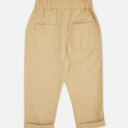 Pantaloons Baby Girls Khaki Trousers image 2