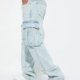 max Men Mid-Rise Cotton Cargos image 3