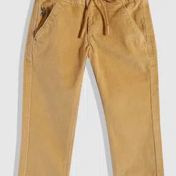 U.S. Polo Assn. Kids Boys Beige Corduroy Trousers image 2
