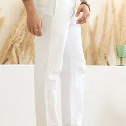 MR BUTTON Men Slim Fit Chinos Trousers image 2