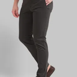Parx Men Grey Tapered Fit Trousers image 3