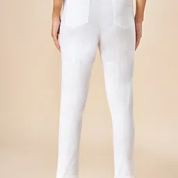 AKKRITI BY PANTALOONS Women Slim Fit Mid-Rise Trousers image 2