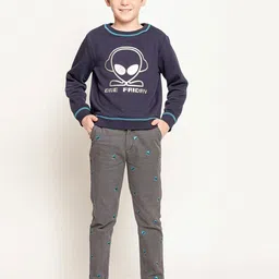 One Friday Boys Printed Relaxed Trousers image 3