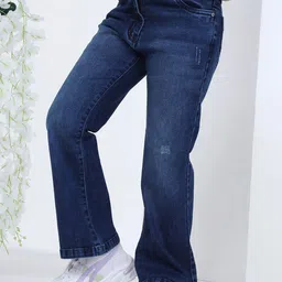Peppermint Girls Smart Slim Fit Light Fade Clean Look Jeans image 5