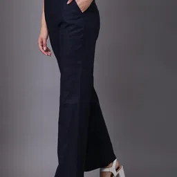 Lakshita Women Smart Easy Wash Bootcut Trousers image 5