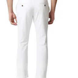 Basics Men  Mid-Rise Plain Cotton Tapered Fit Chinos Trousers image 3