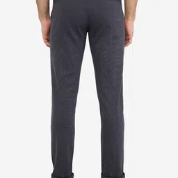 JADE BLUE Men Mid Rise Pure Cotton Trousers image 3