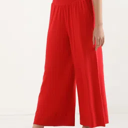 elleven Women Loose Fit Mid-Rise Parallel Trousers image 3